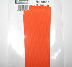 Medium round rubber  Orange Hareline